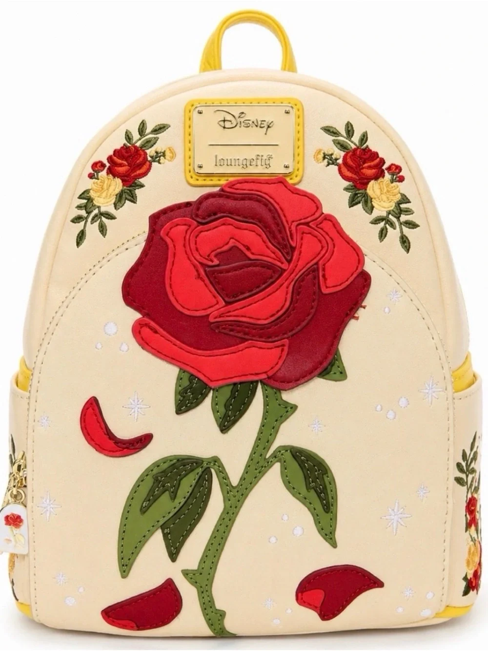 Loungefly Disney Beauty and The Beast Enchanted Rose Shimmer Mini-Backpack